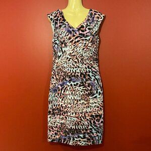 ⭐4 FOR $20⭐ London Times Women's Colorful Layered Dress - Size 10